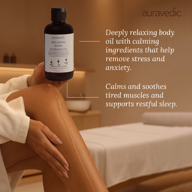 Relaxing Body Massage Oil For Women Men Body Oil For Glowing Skin Lavender Mint