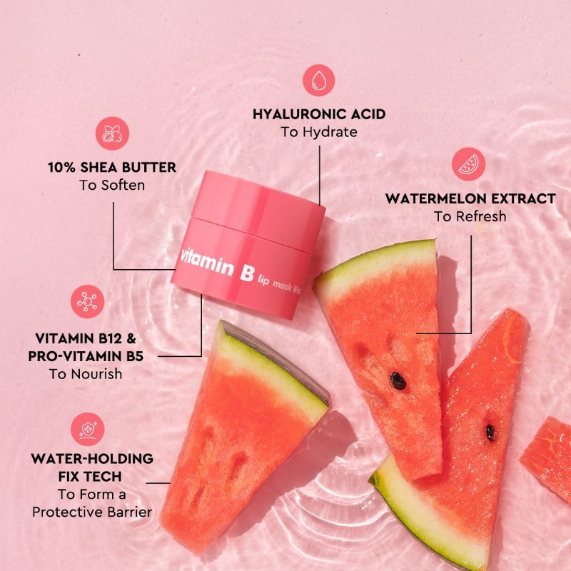 Vitamin Korean Mini Lip Sleeping Mask for Dark, Dry, Pigmented Lips