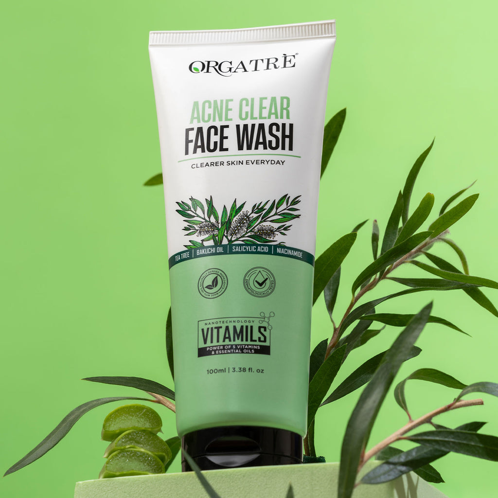 2% Salicylic Acid & Niacinamide Acne Clear Face Wash With Tea Tree For Acne-Prone Skin