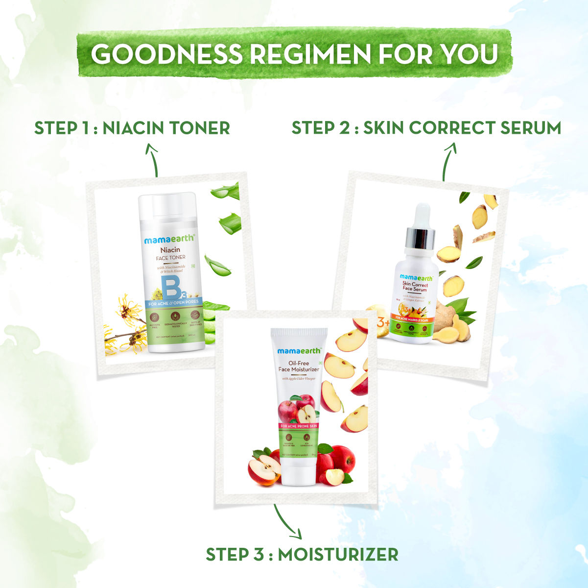 Niacin Toner with Niacinamide and Witch Hazel for Acne and Open Pores