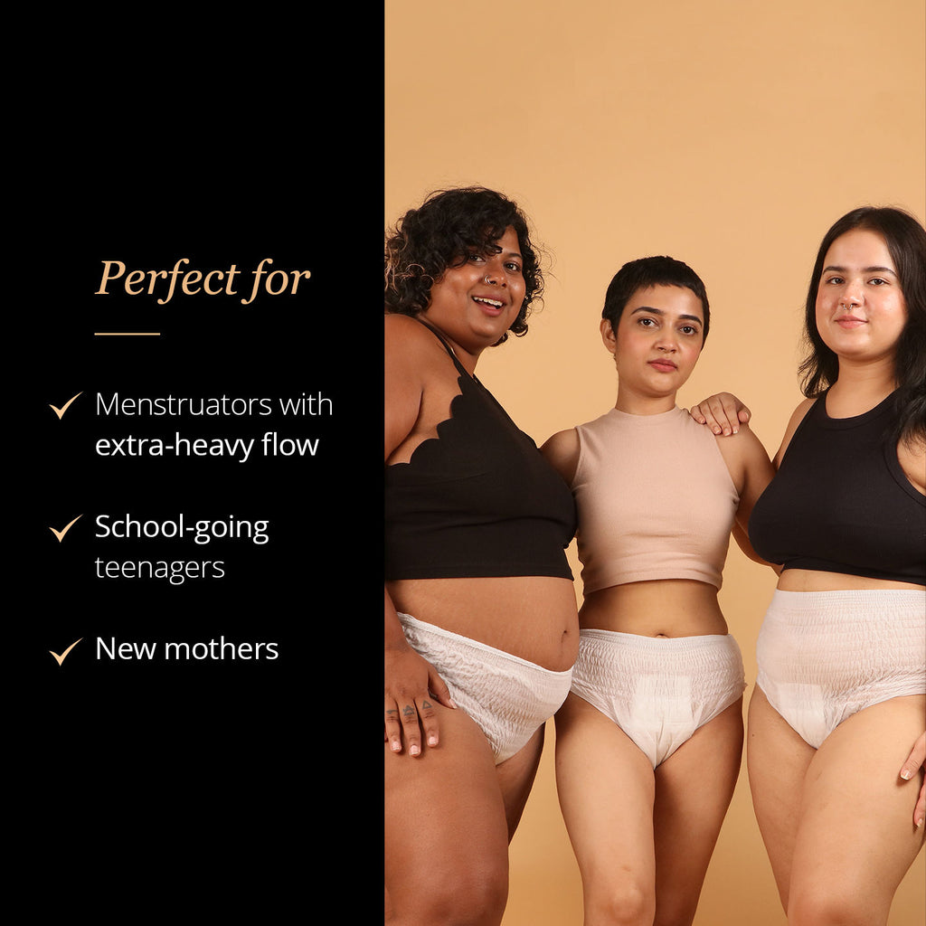 Disposable Period Panties (M-L), Leak-Proof Protection For Heavy-Flow Nights