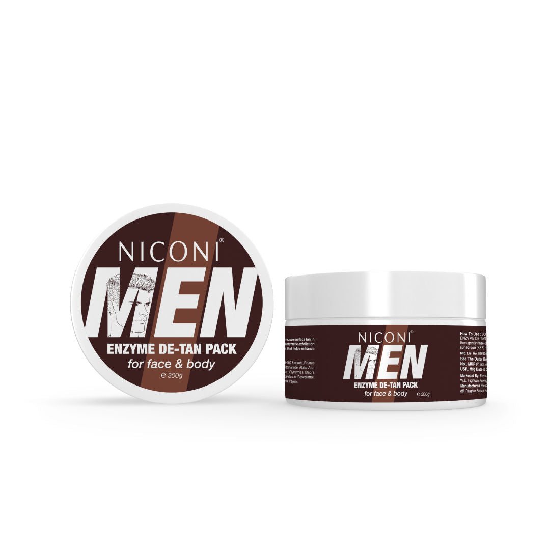 Men Enzyme De-Tan Pack For Face & Body