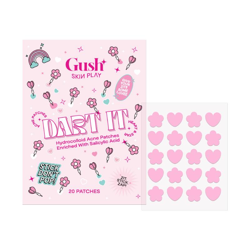 Dart It Hydrocolloid Pimple Patches - Baby Pink Heart And Star