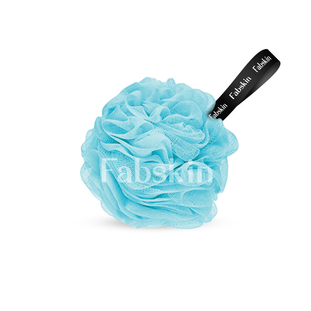 Luxury Bathing Round Loofah Bath Sponge - Blue