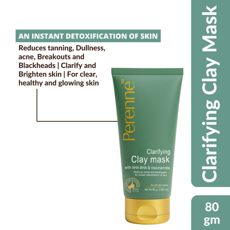 Clarifying Clay Mask (With AHA, BHA, Niacinamide)
