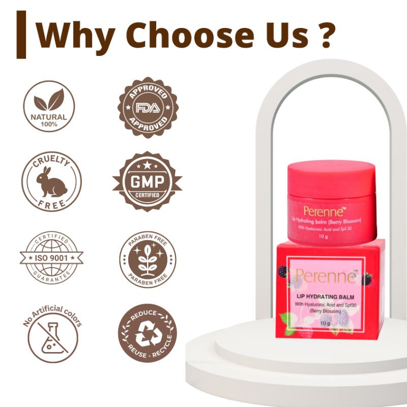 Lip Hydrating Balm With Hyaluronic Acid & SPF 30 - Berry Blossom