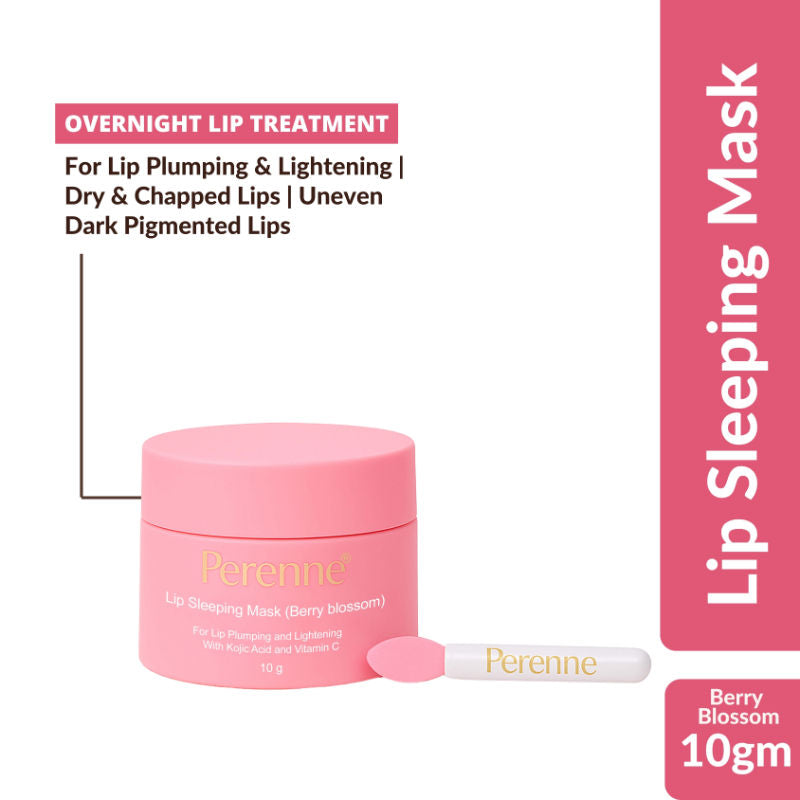 Lip Sleeping Mask With Kojic Acid & Vitamin C - Berry Blossom