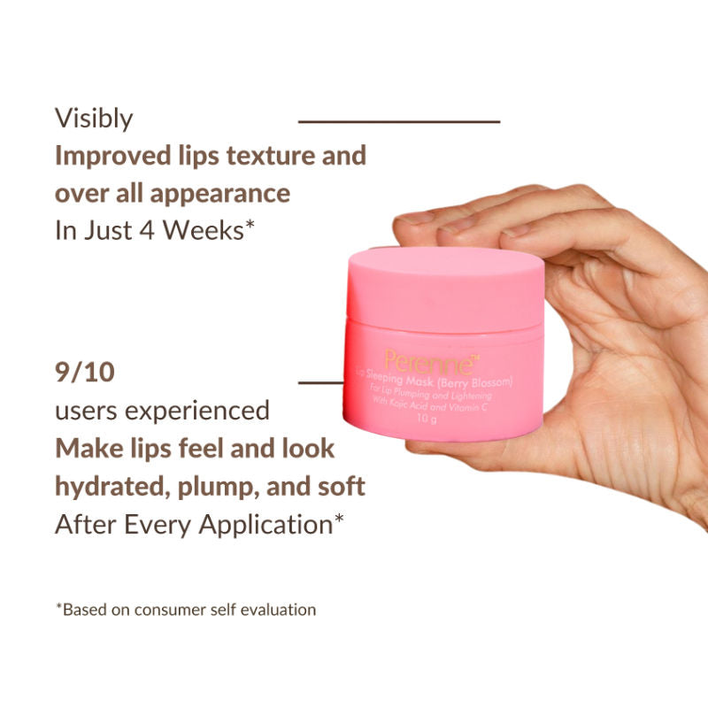 Lip Sleeping Mask With Kojic Acid & Vitamin C - Berry Blossom