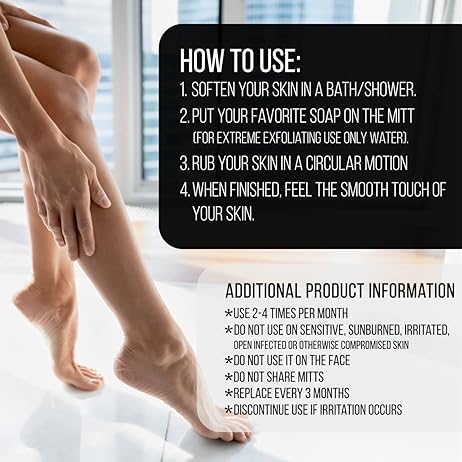 Natural Exfoliating Bath Gloves & TAN Remover (pair)