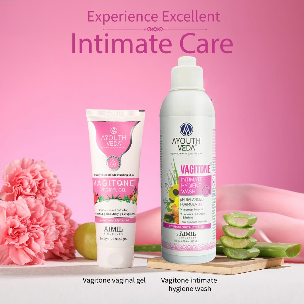 Vagitone Intimate Wash with Sphatika, Aloe & Amla to Maintain pH Balance & Prevent Odour