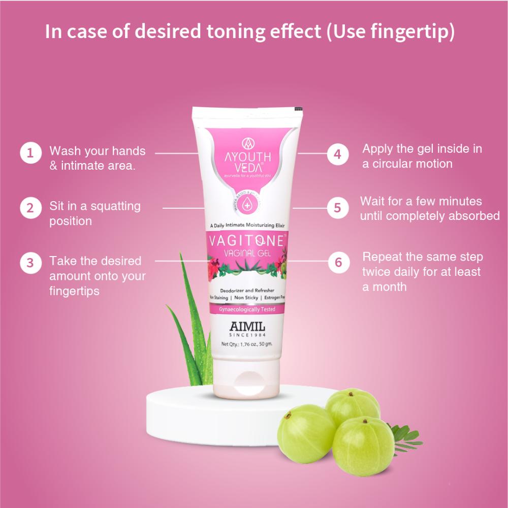 Vagitone Vaginal Gel with Amla & Aloe Vera to Soothe, Tone & Prevent Odor & Dryness
