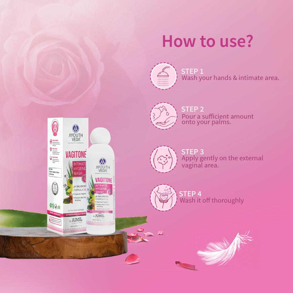 Vagitone Intimate Hygiene Wash with Butea to Prevent Itchiness & Maintain Healthy Flora