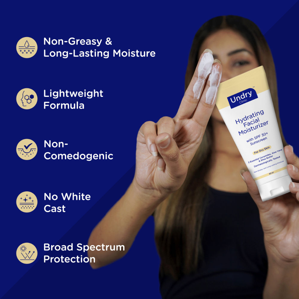 Facial Moisturizer With Sunscreen SPF 30+ For Dry Skin