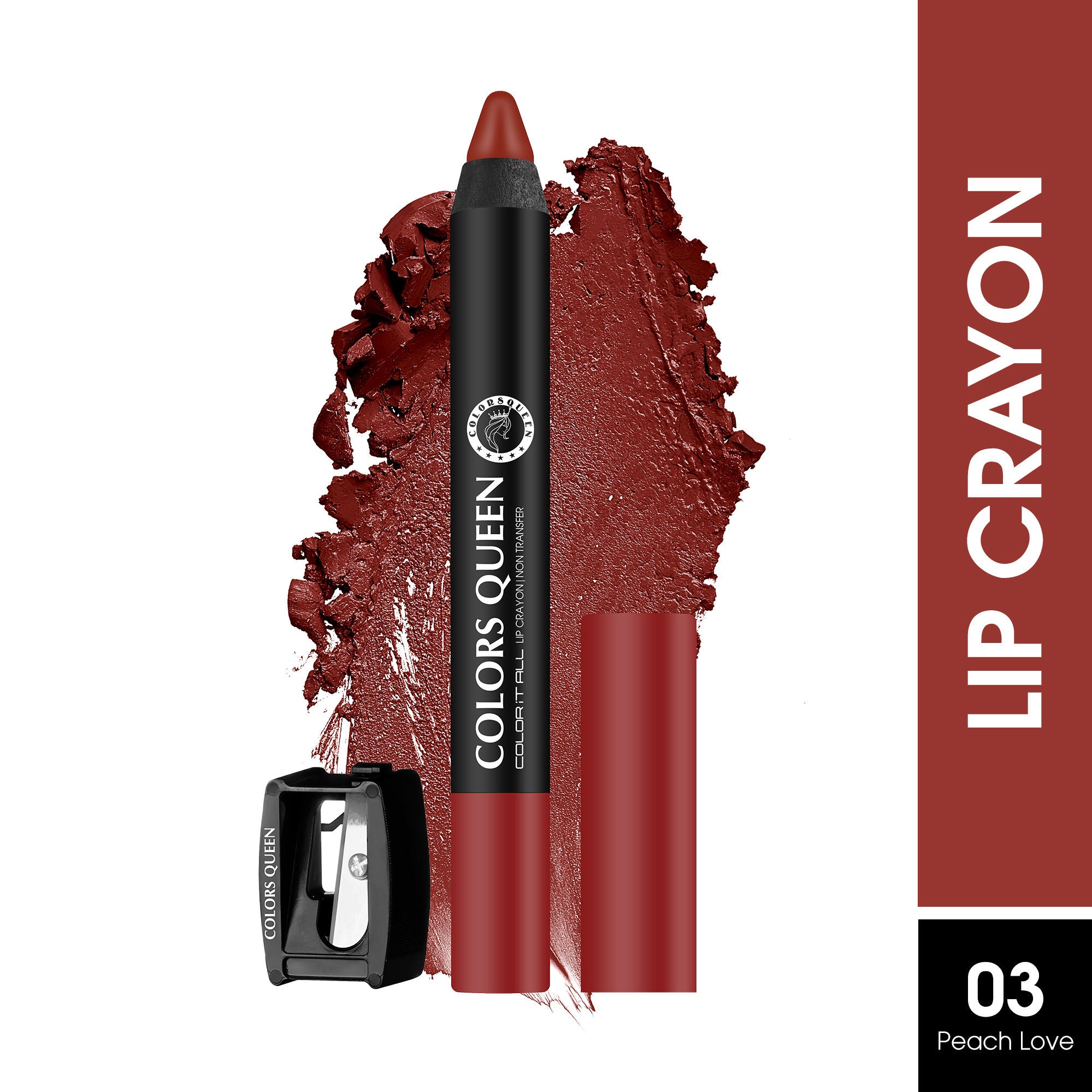 Color It All Non Transfer Matte Lip Crayon - 03 Peach Love