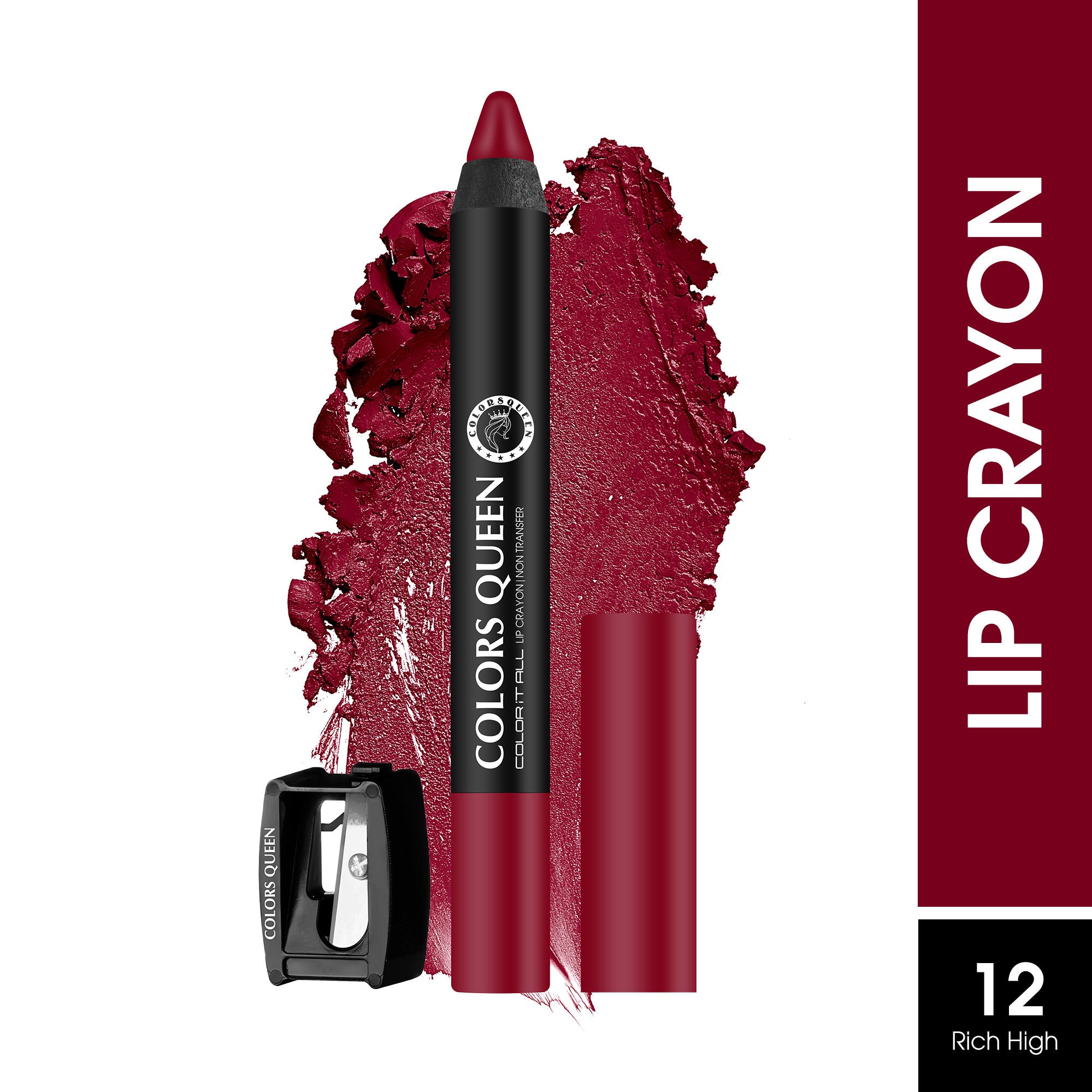 Color It All Non Transfer Matte Lip Crayon - 12 Rich High