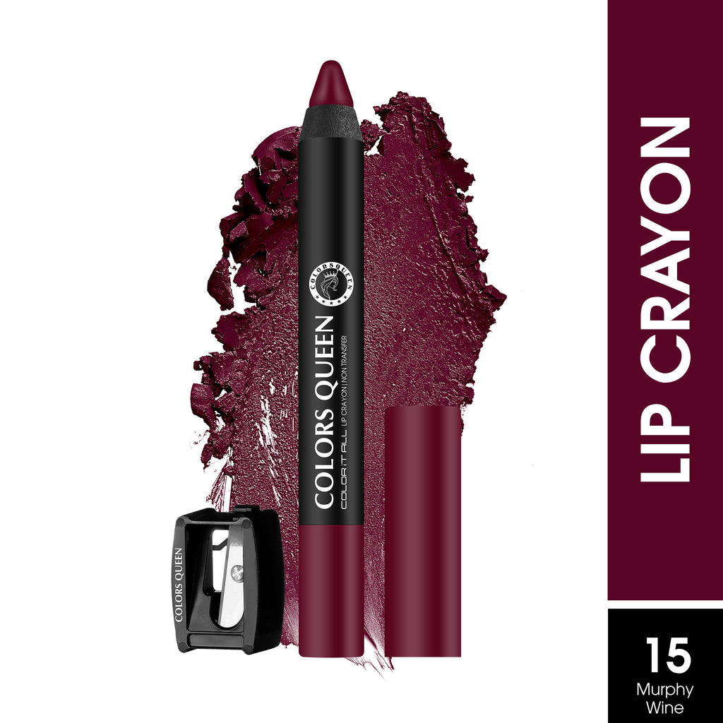 Color It All Non Transfer Matte Lip Crayon - 15 Murphy Wine