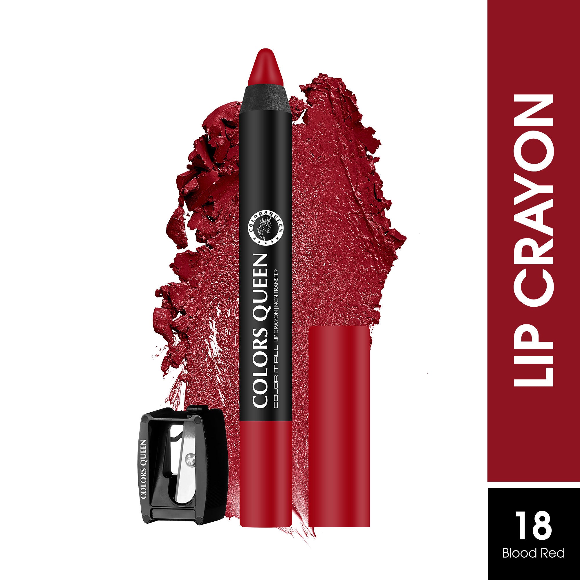 Color It All Non Transfer Matte Lip Crayon - 18 Blood Red
