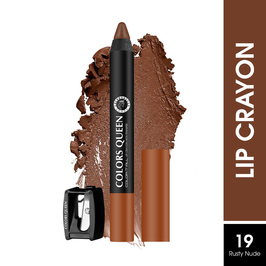 Color It All Non Transfer Matte Lip Crayon - 19 Rusty Nude