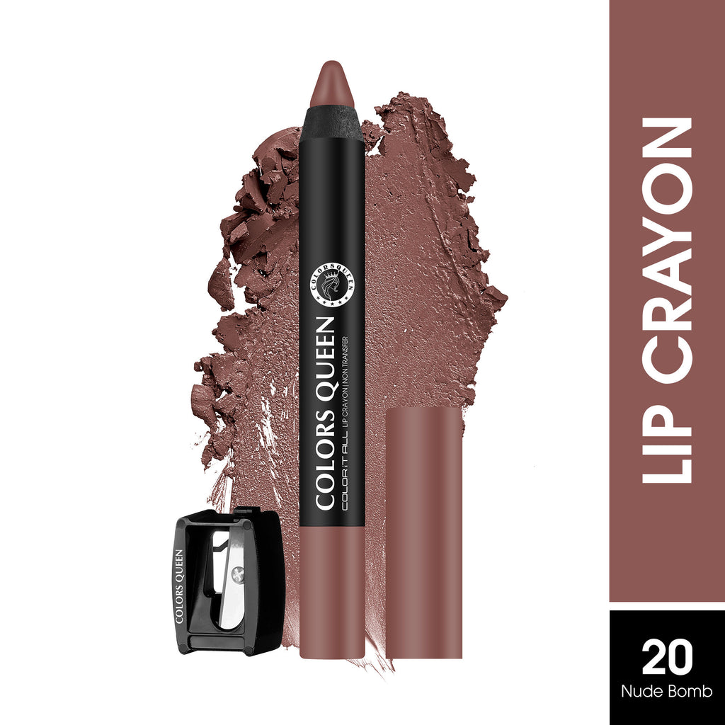 Color It All Non Transfer Matte Lip Crayon - 20 Nude Bomb
