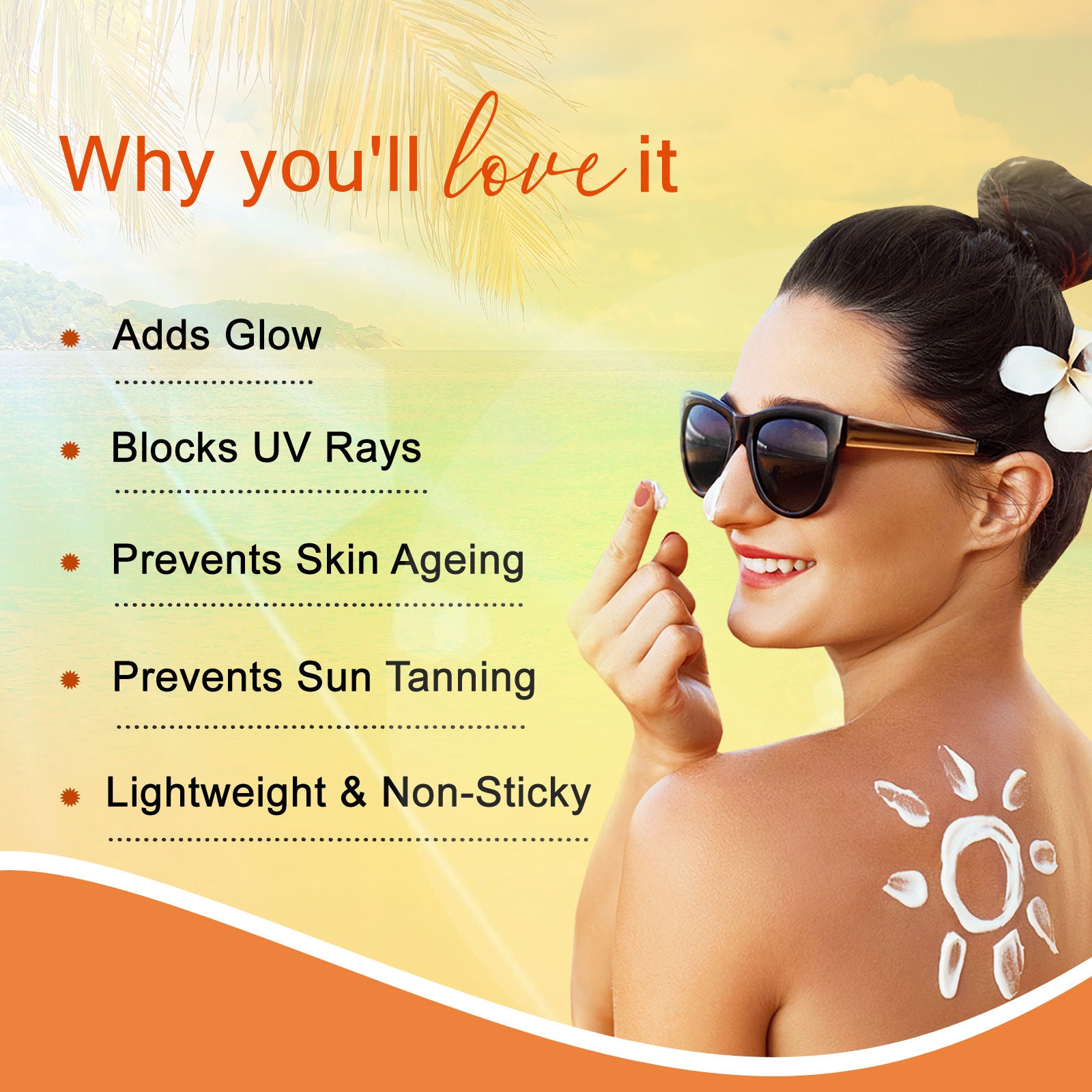 Vitamin C Sunscreen Cream With Goodness Of Coconut & Papaya For Sun Protection