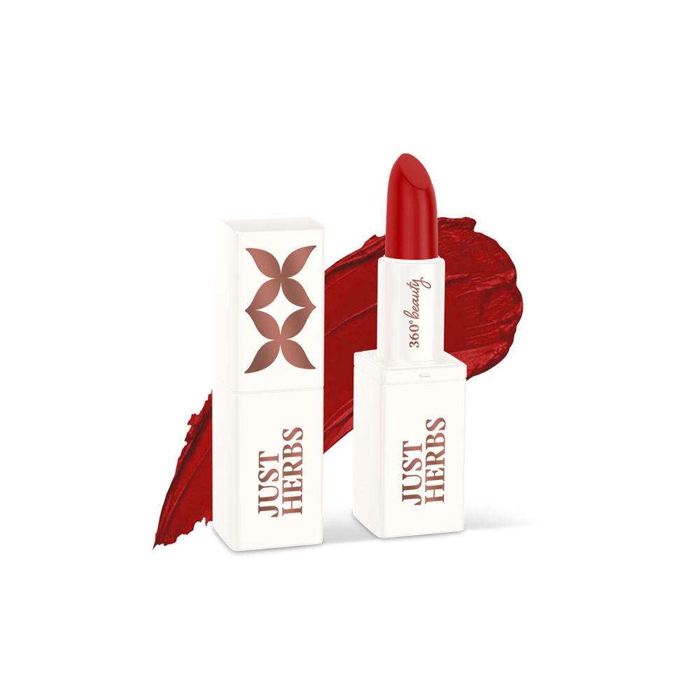 Ayurvedic Creamy Matte Lipstick Half Size - 06 Burnt Red