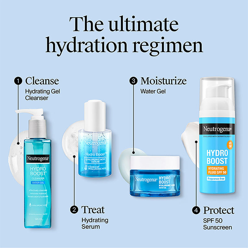 Hydro Boost Hyaluronic Acid Water Gel Light Face Moisturizer For Normal, Dry & Oily Skin