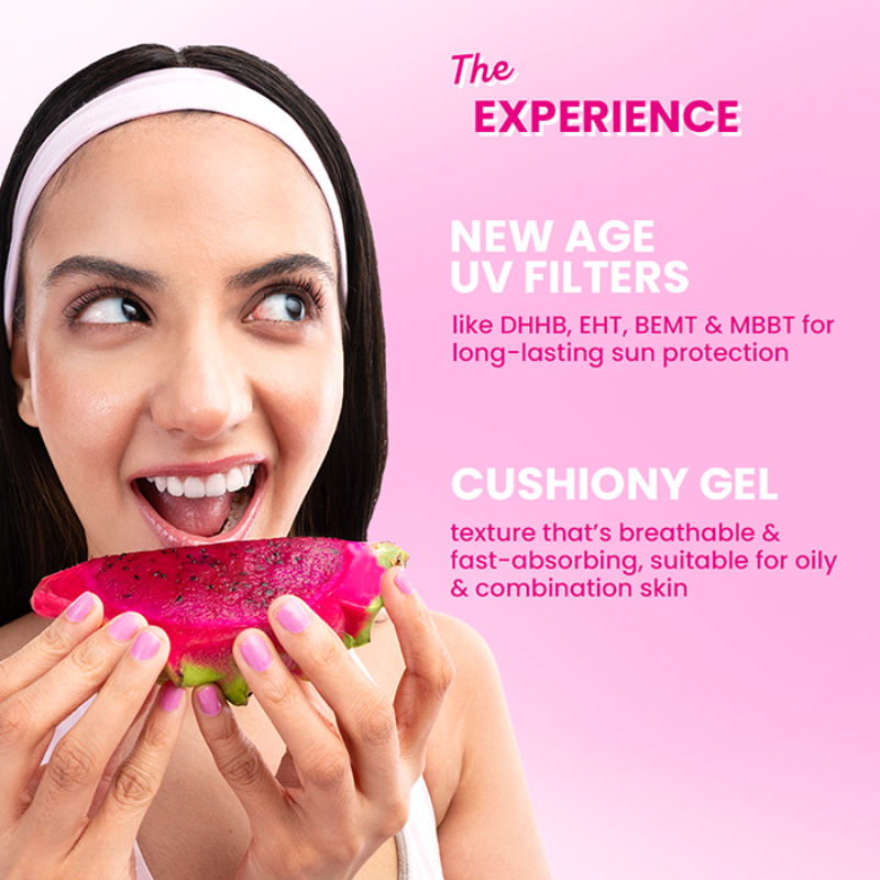 Dragon Fruit Bounce Sunscreen In-Vivo Tested SPF 50+ PA++++, With New-Age UV Filters
