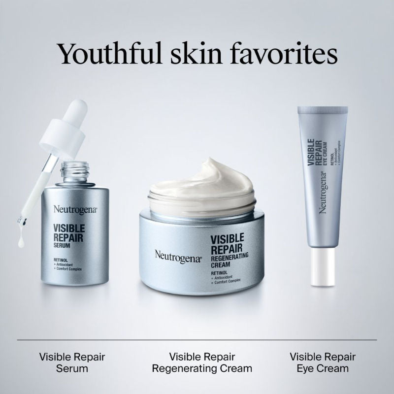 Visible Repair Retinol + Peptide Night Eye Cream For Anti-Ageing, Dark Circles & Wrinkles