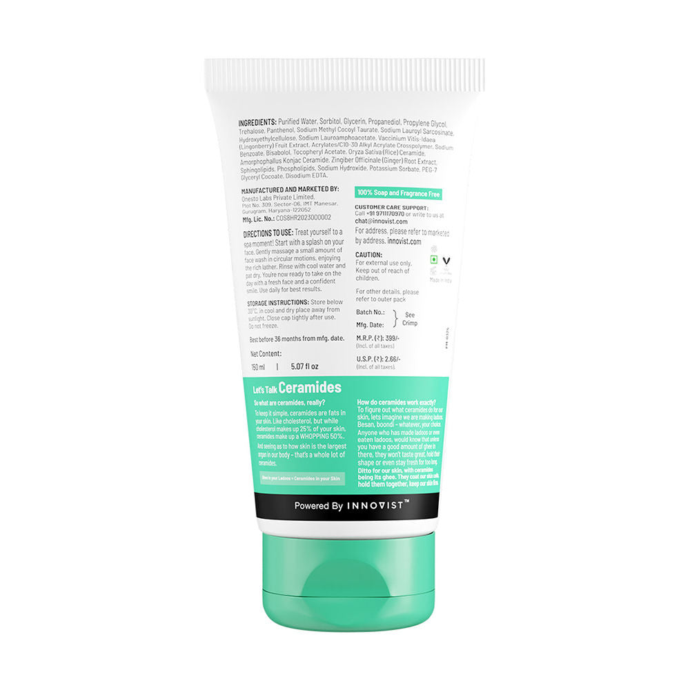 Gentle & Soothing Facewash, 100% soap & fragrance-free, Soothes & hydrates