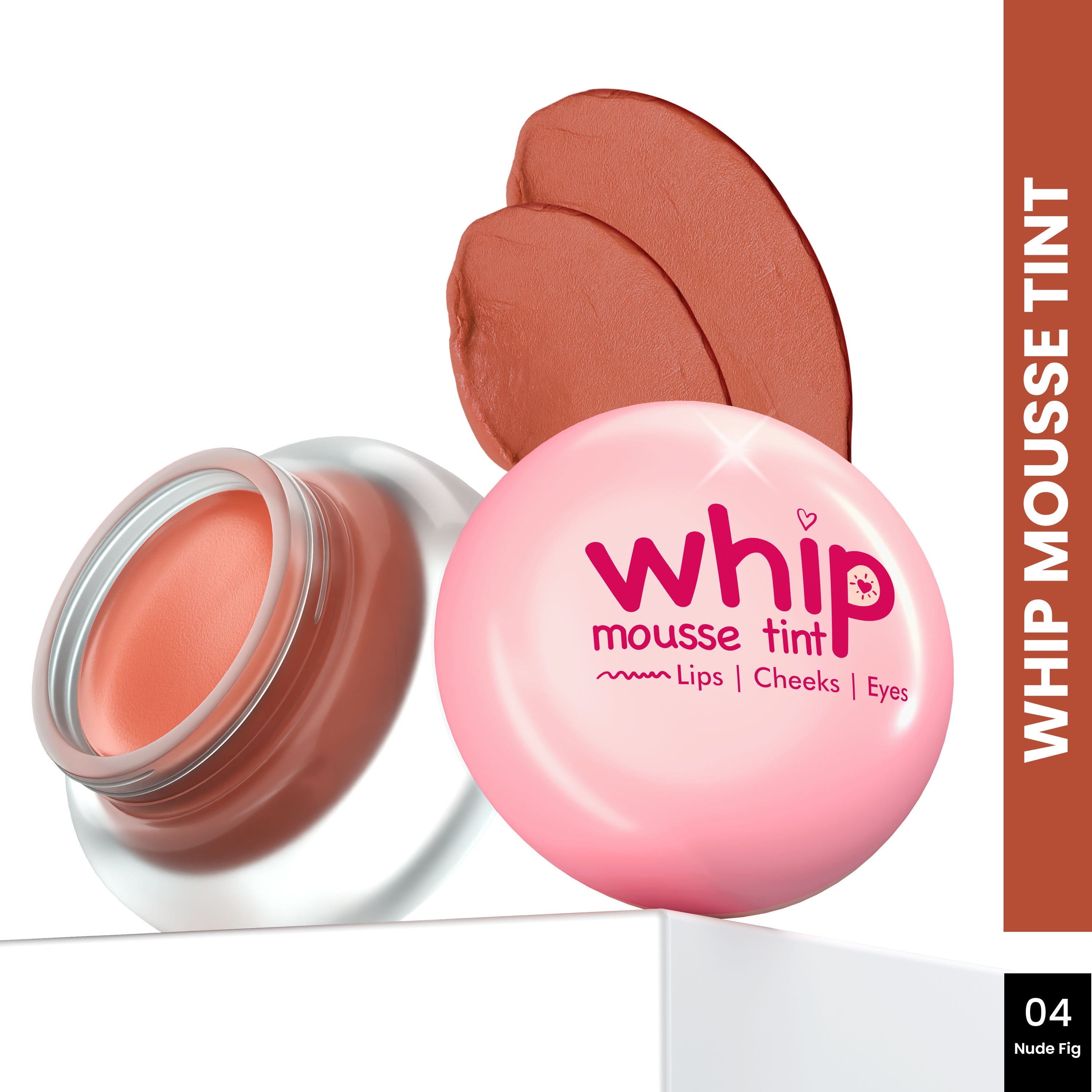Whip Mousse Tint For Lips, Eyes & Cheeks - Nude Fig