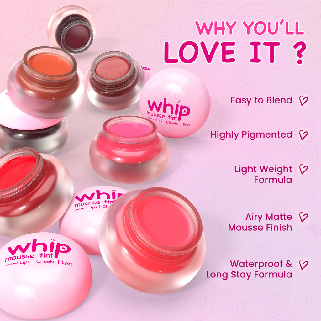 Whip Mousse Tint For Lips, Eyes & Cheeks