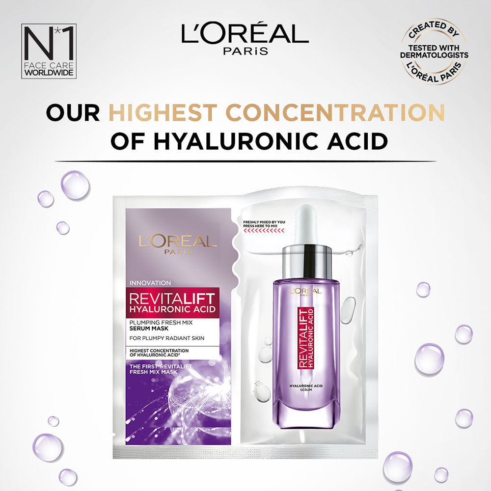 Revitalift Hyaluronic Acid Fresh Mix Serum Hydrating Sheet Mask