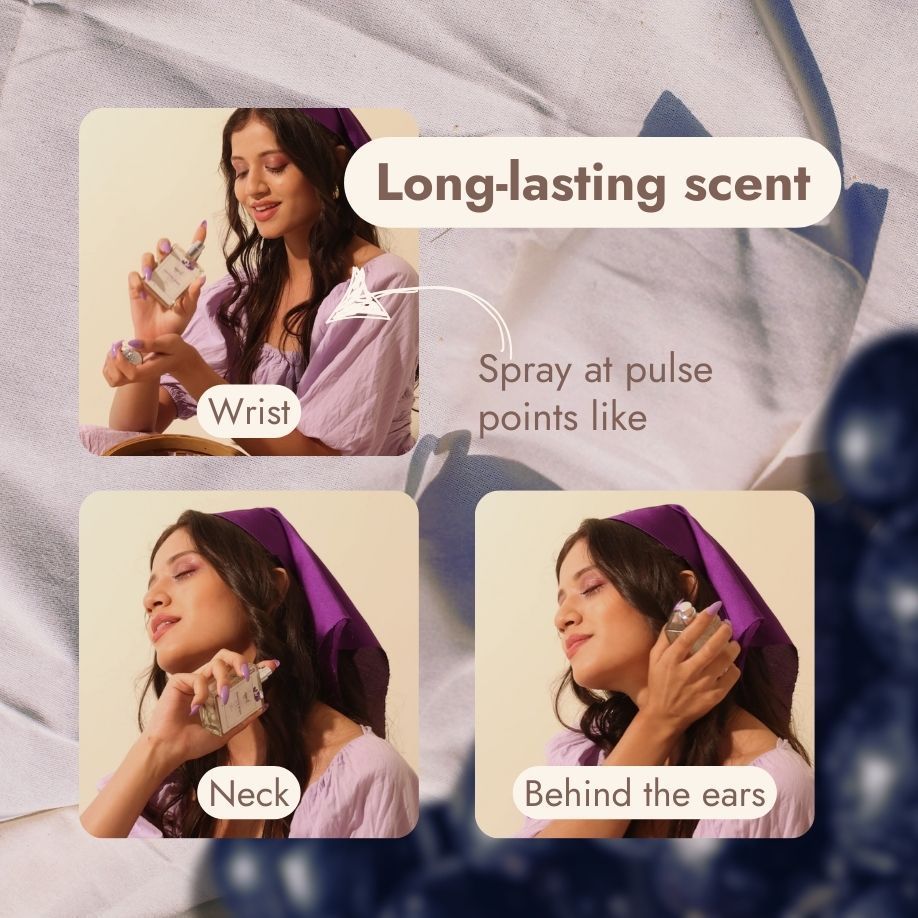 Sparkling Grape Eau De Parfum - Fruity, Floral & Vanilla Daytime Perfume