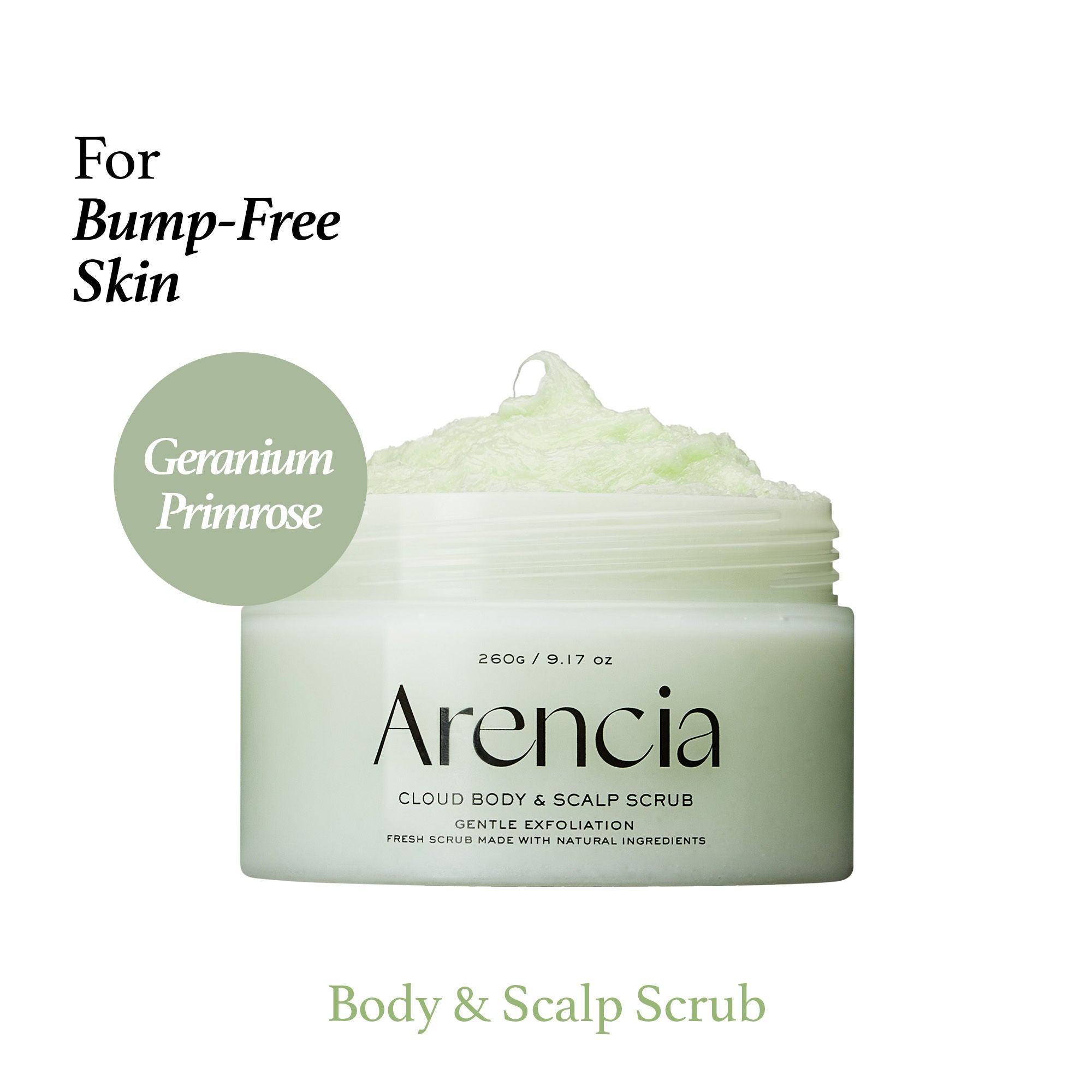 Geranium & Primrose Fresh Cloud Body & Scalp Scrub