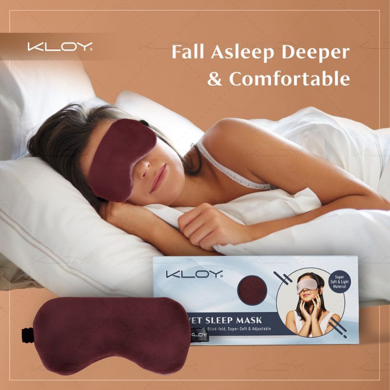 Breathable Sleep Eye Mask - Maroon