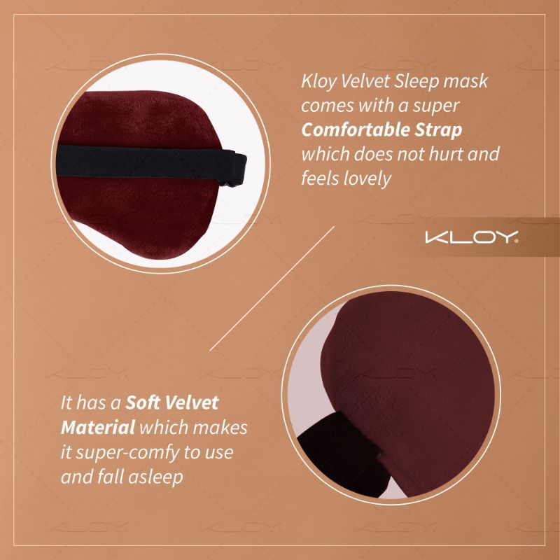 Breathable Sleep Eye Mask - Maroon