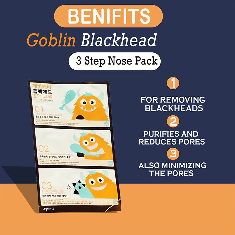 Goblin Blackhead 3-step Nose Pack