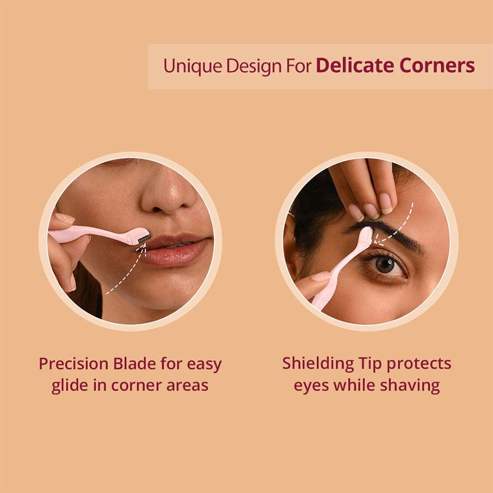 Eyebrow Razor - For Salon-Like Eyebrows - Suitable for Sensitive Areas - 3 units
