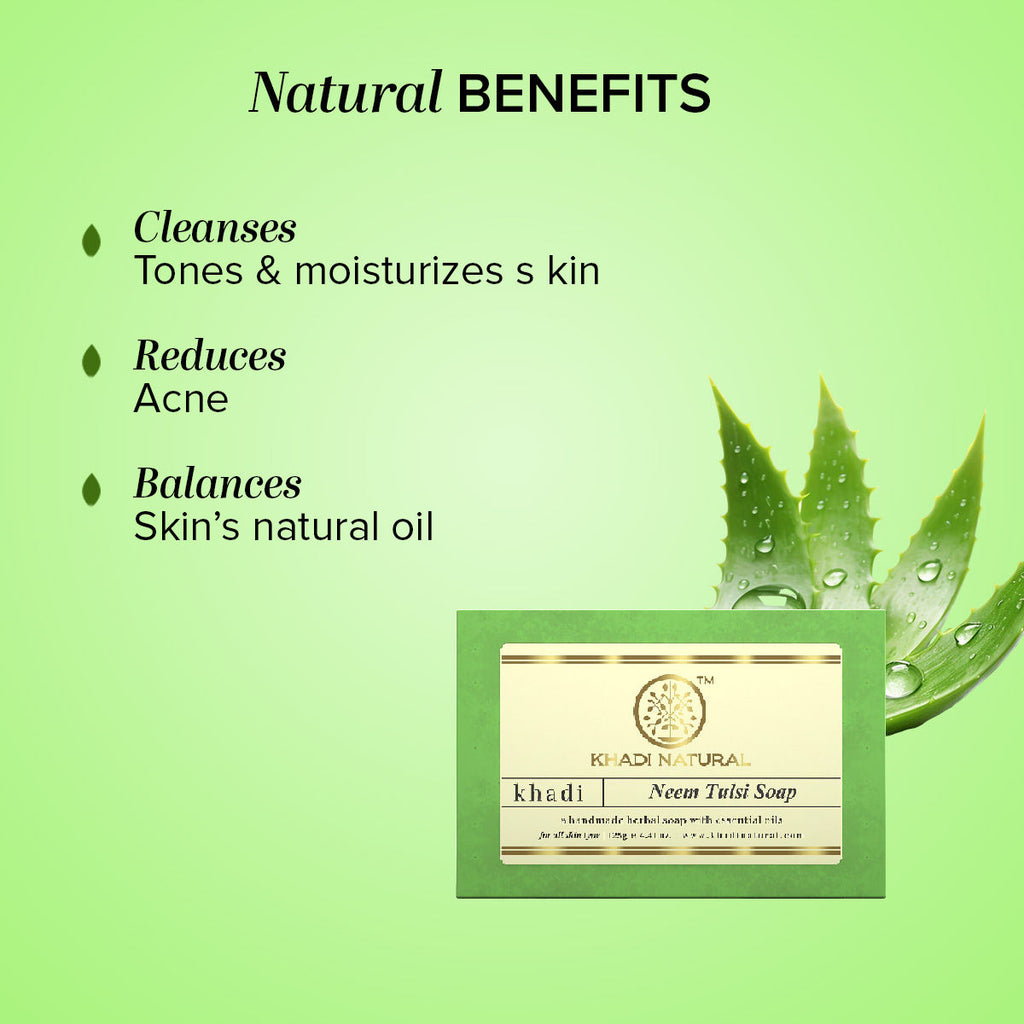 Neem-Tulsi Soap Cleanses, Tones & Moisturises