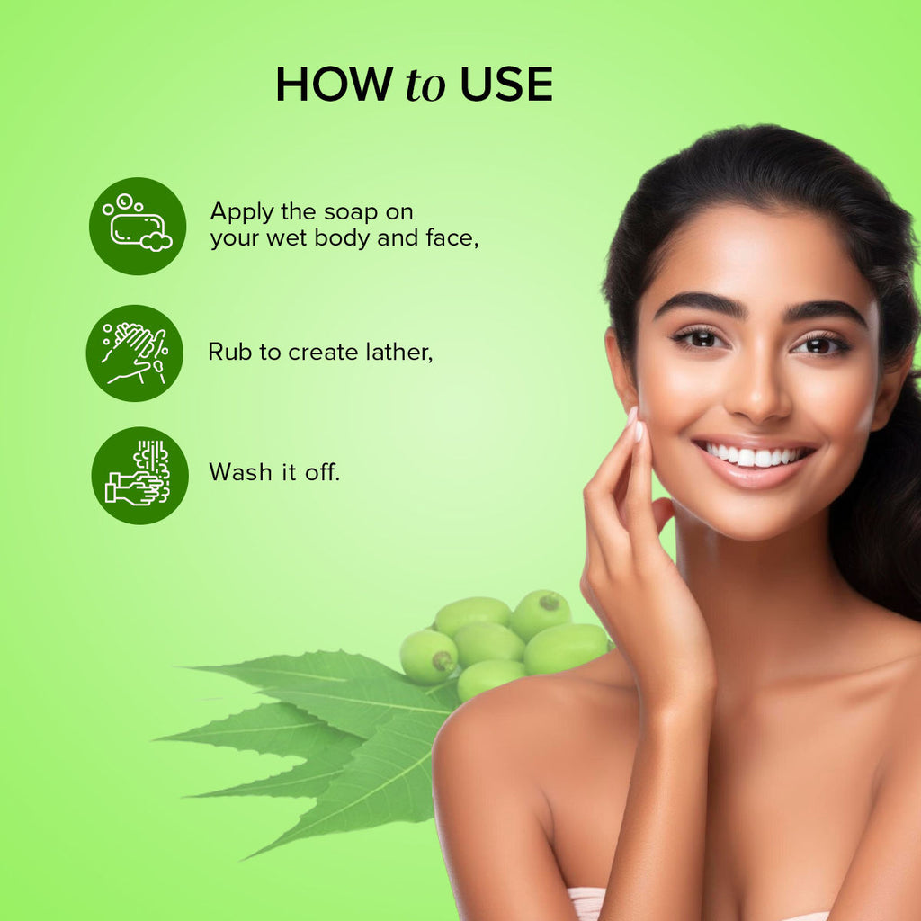 Neem-Tulsi Soap Cleanses, Tones & Moisturises