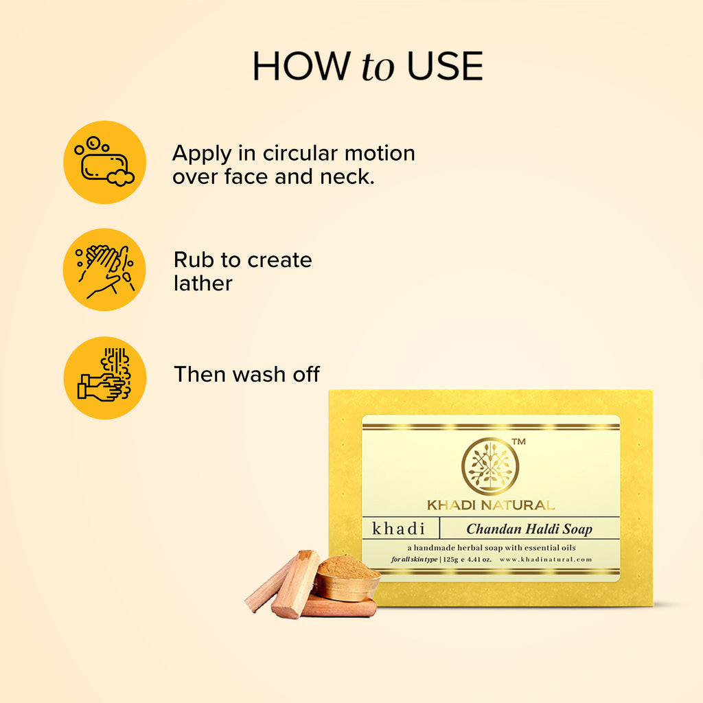 Chandan Haldi Handmade Soap Soft & Supple Skin