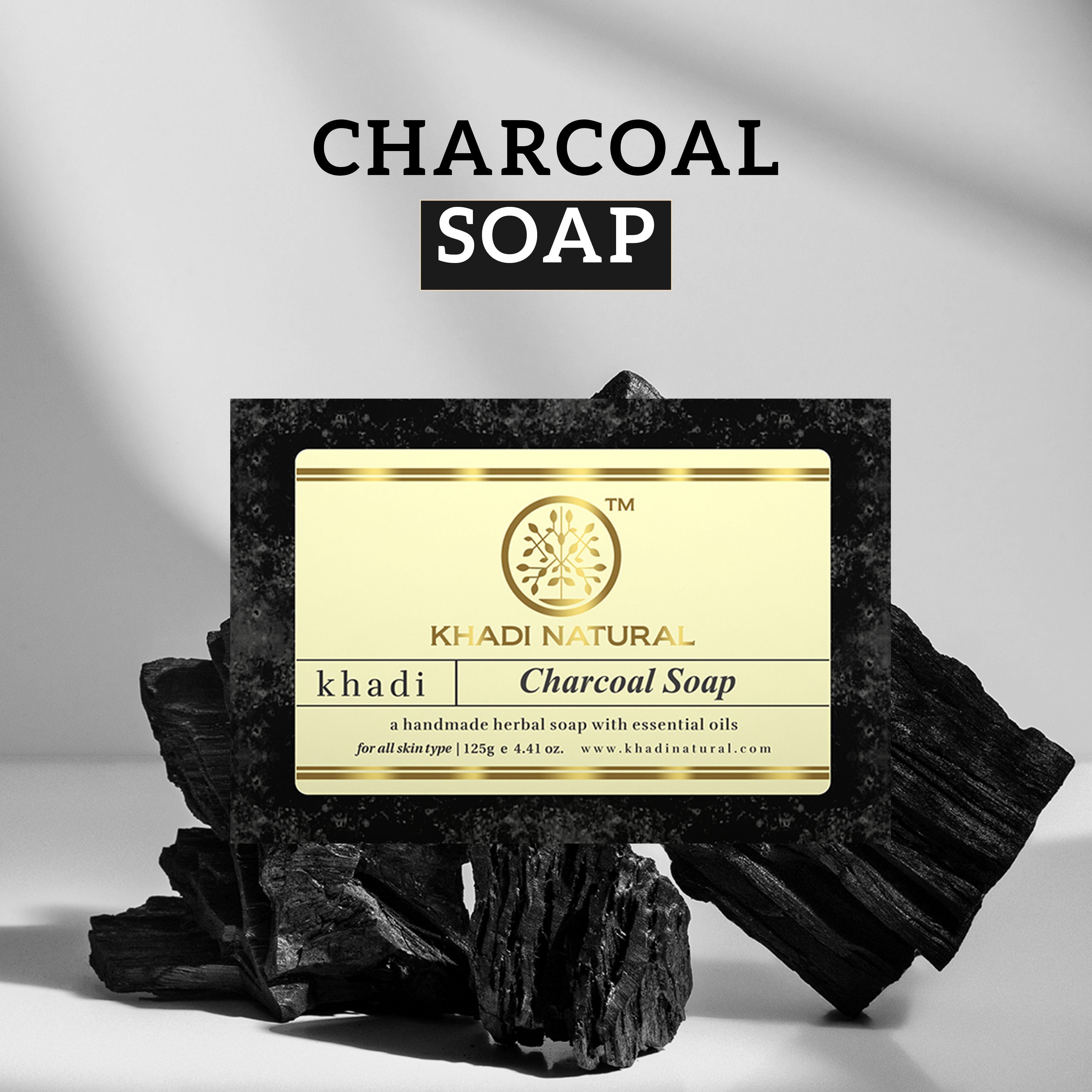 Charcoal Handmade Soap Reduce Acne & Blackheads