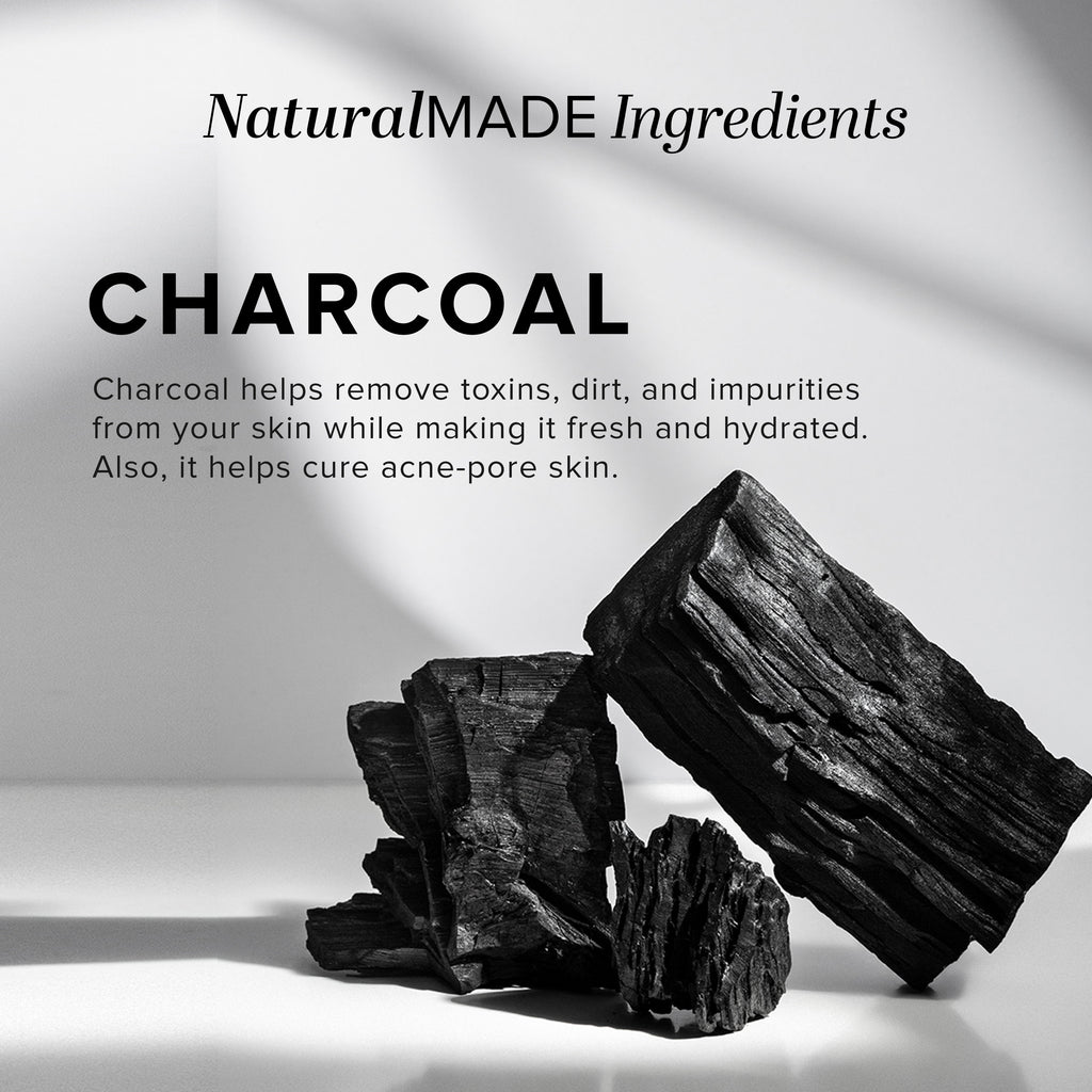 Charcoal Handmade Soap Reduce Acne & Blackheads