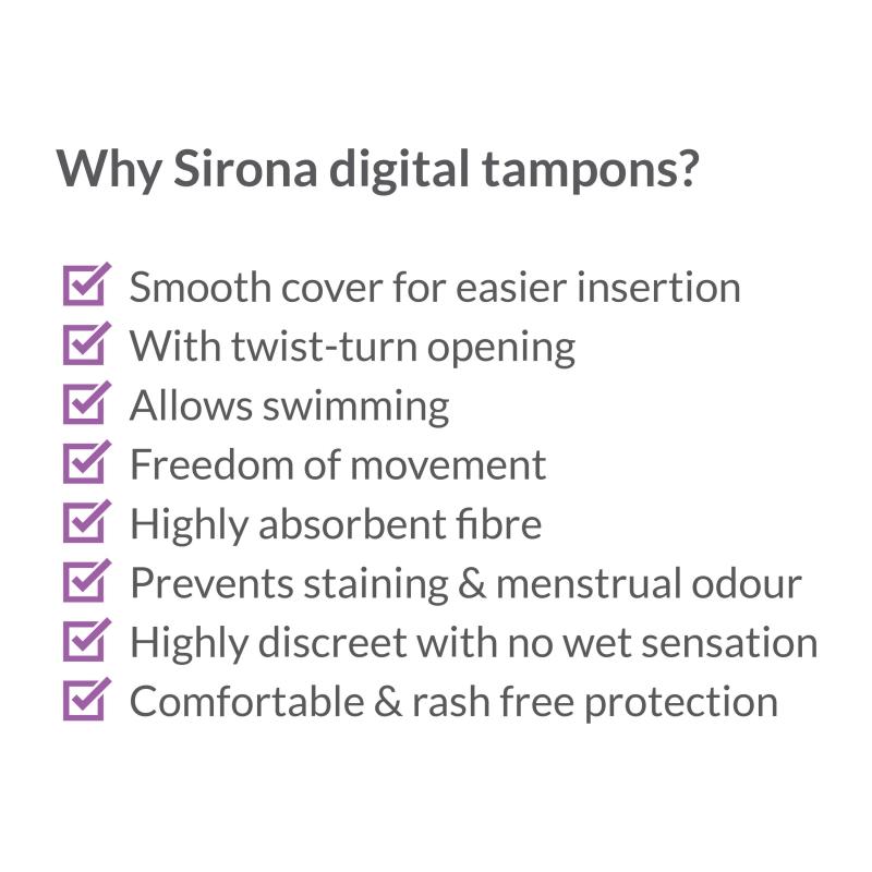 Fda Approved Period Made Easy Non Applicator Tampons (20) For Medium & Regular Flow