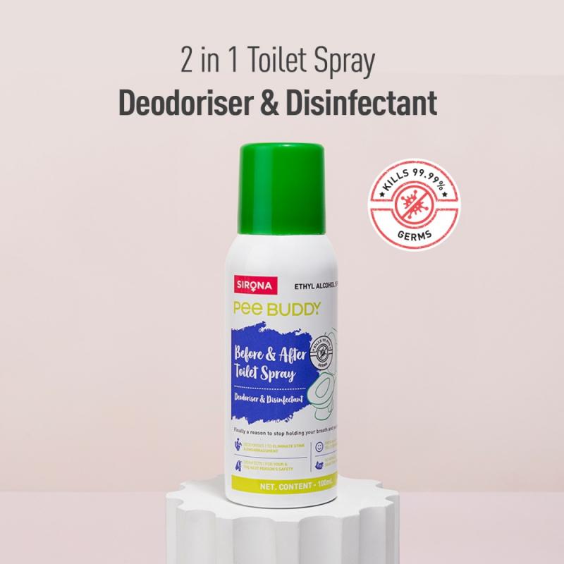 Before & After Toilet Seat Sanitizer Spray (Vanilla), Deodoriser & Disinfectant