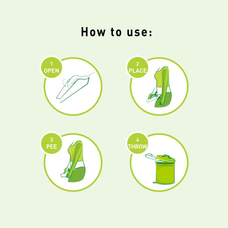 Sirona Peebuddy Stand N Pee Disposable Female Urination Funnels Portable Leak-Proof Stand & Pee Funnels