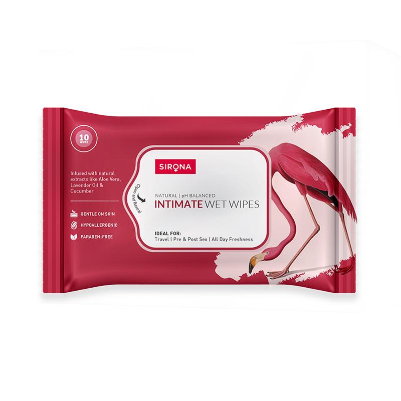 Natural Intimate Wet Wipes, Balance PH, Hypoallergenic, Protects Against Odour & Irritation