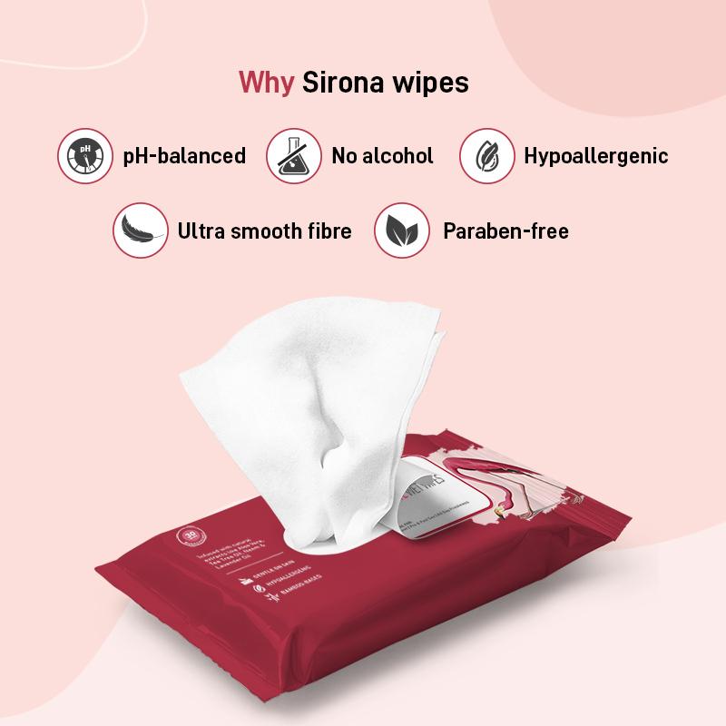 Natural Intimate Wet Wipes, Balance PH, Hypoallergenic, Protects Against Odour & Irritation