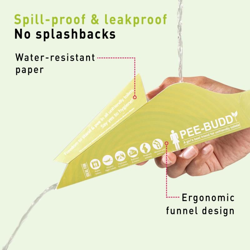 Disposable Female Urination Device For Women, Portable, Leak-Proof Stand And Pee Funnels