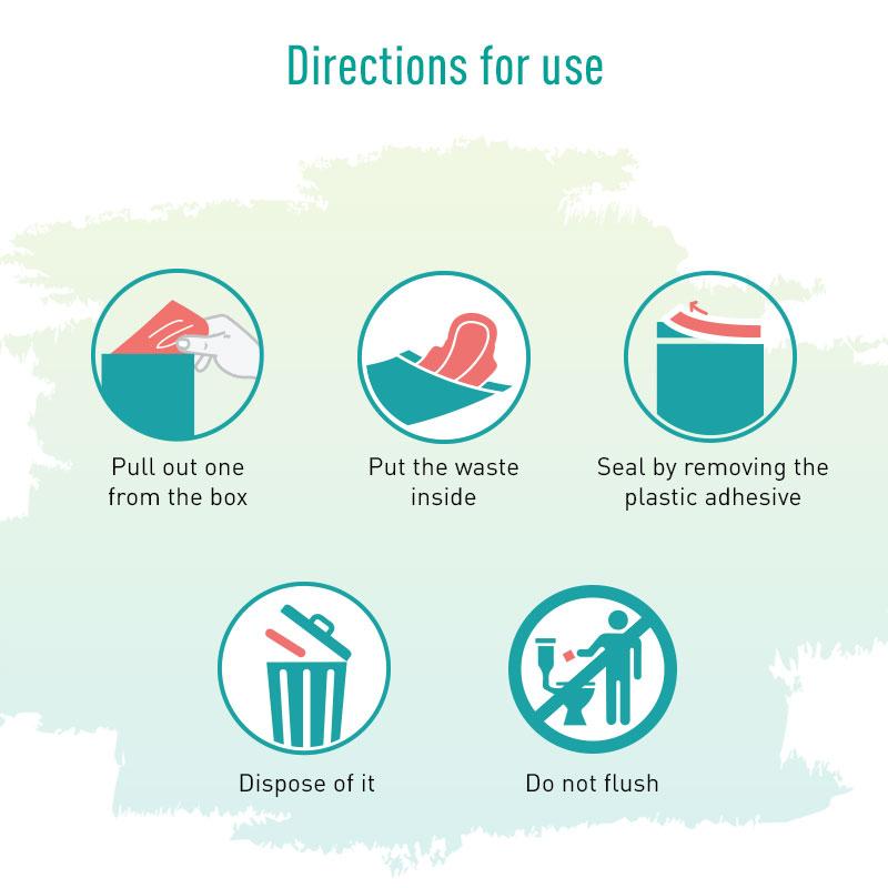 Oxo-Degradable Sanitary Disposal Bags